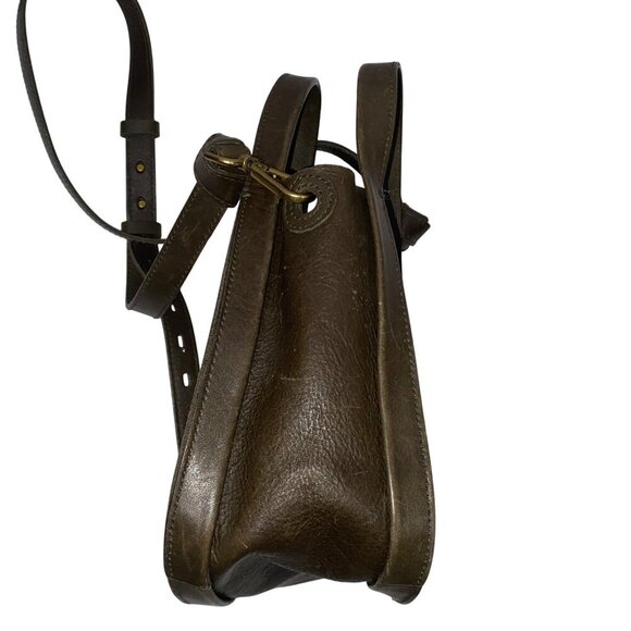 Madewell Sydney Forest Green Genuine Leather Crossbody Bag Adjustable Strap - Picture 4 of 16